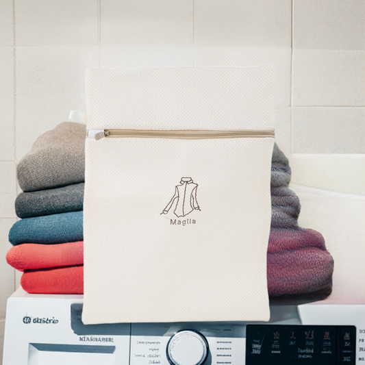 Cotton bag for washing delicate items
